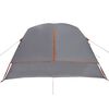 vidaXL Tente de camping de cabine 4 personnes gris orange imperm&eacute;able