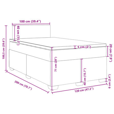 vidaXL Sommier à lattes de lit avec matelas Rose 120x200 cm Velours