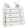 vidaXL Armoire lat&eacute;rale Blanc 100x40x90 cm Bois de pin massif