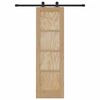 vidaXL Porte coulissante ORKDAL Marron 61 x 198,5 cm Pin massif