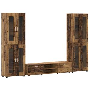 vidaXL Ensemble meuble TV FLORIN 3 pc Bois ancien Bois d'ing&eacute;nierie