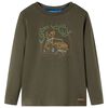T-shirt enfants &agrave; manches longues kaki 104