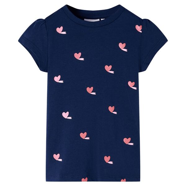 T-shirt pour enfants bleu marine 140