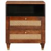 vidaXL Tables de chevet 50 x 33 x 62 cm Bois de mangue massif