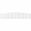 vidaXL Paniers &agrave; gabions arqu&eacute;s 5 pcs 400x30x60/80 cm Fer galvanis&eacute;