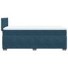 vidaXL Sommier &agrave; lattes de lit avec matelas bleu 80x200 cm velours