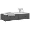 vidaXL Lit de jour sans matelas gris 90x200 cm bois de pin massif