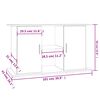 vidaXL Support pour aquarium sonoma gris 101x41x58cm bois d'ing&eacute;nierie