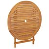 vidaXL Ensemble &agrave; manger de jardin 5 pcs motif de feuilles tissu bois