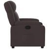 vidaXL Fauteuil inclinable Marron fonc&eacute; Tissu