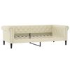 vidaXL Lit de jour sans matelas cr&egrave;me 80x200 cm similicuir
