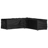 vidaXL Housse de salon de jardin en forme de L 16 &oelig;illets 285x285x70cm