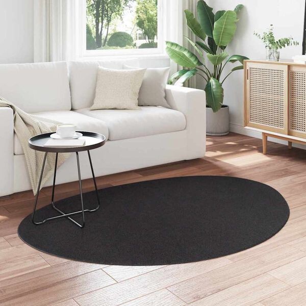 vidaXL Tapis de surface HUARTE Noir 120 x 170 cm Polyester