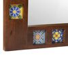 vidaXL Miroir de salle de bain avec stockage Noyer 50 x 70 x 3 cm