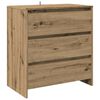 vidaXL Buffet 2 pcs ch&ecirc;ne artisanal bois d'ing&eacute;nierie
