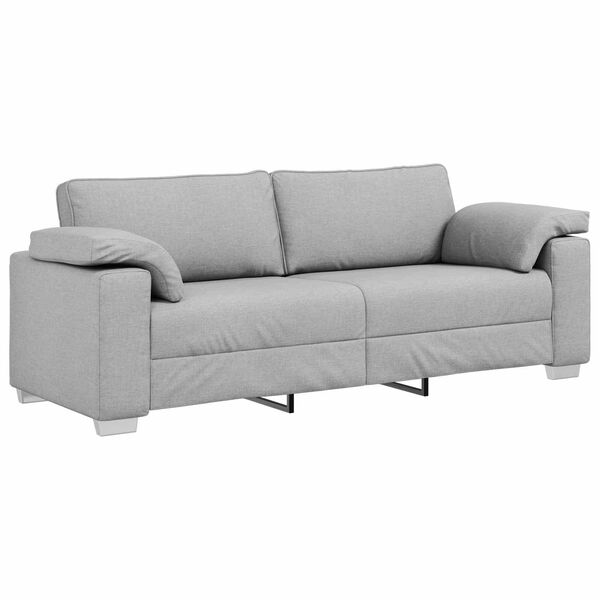 vidaXL Canap&eacute; Gris nuage 219 x 80 x 82 cm tissu
