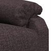 vidaXL Fauteuil inclinable Marron fonc&eacute; Tissu