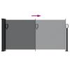 vidaXL Auvent lat&eacute;ral r&eacute;tractable noir 100x500 cm