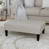 vidaXL Tabouret Gris clair Tissu en microfibre