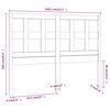 vidaXL T&ecirc;te de lit 140,5x4x100 cm Bois massif de pin