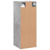 vidaXL Armoire murale gris b&eacute;ton 34,5x34x90 cm