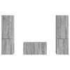 vidaXL Ensemble meuble TV 5 pcs Gris Sonoma Bois d'ing&eacute;nierie