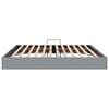 vidaXL Lit de Rangement avec matelas Gris clair 200 x 200 cm tissu