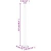 vidaXL Auvent lat&eacute;ral r&eacute;tractable de patio 220x600 cm Cr&egrave;me