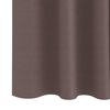 vidaXL Rideaux occultants avec anneaux 2 pcs Marron fonc&eacute; 245 x 140 cm