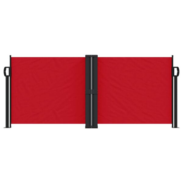 vidaXL Auvent lat&eacute;ral r&eacute;tractable rouge 100x600 cm