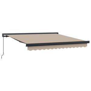 vidaXL Auvent r&eacute;tractable Beige 300 x 250 cm Toile et Aluminium
