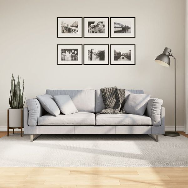 vidaXL Tapis IZA poils courts style scandinave cr&egrave;me 160x230 cm