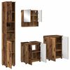 vidaXL Ensemble de mobilier de salle de bain 4 pcs Bois Ancien