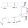 vidaXL Ensemble de meubles TV 6 pcs Ch&ecirc;ne fum&eacute; Bois d'ing&eacute;nierie