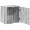 vidaXL Armoires murales de garage 2 pcs sonoma gris bois d'ing&eacute;nierie