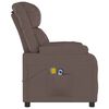 vidaXL Fauteuil de massage Marron Similicuir