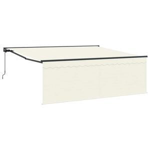 vidaXL Auvent R&eacute;tractable Cr&egrave;me 400 &times; 300 cm Polyester et Aluminium
