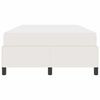 vidaXL Cadre de lit avec matelas Cr&egrave;me 120 x 200 cm tissu