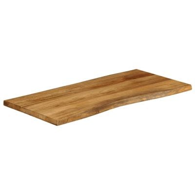 vidaXL Dessus de table 120x60x2,5 cm bord vivant bois massif manguier