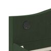 vidaXL Lit avec &eacute;clairage USB Vert fonc&eacute; Tissu 90x200 cm
