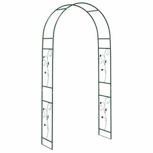 vidaXL Arche de jardin Floral Vert 115 x 37 x 231 cm
