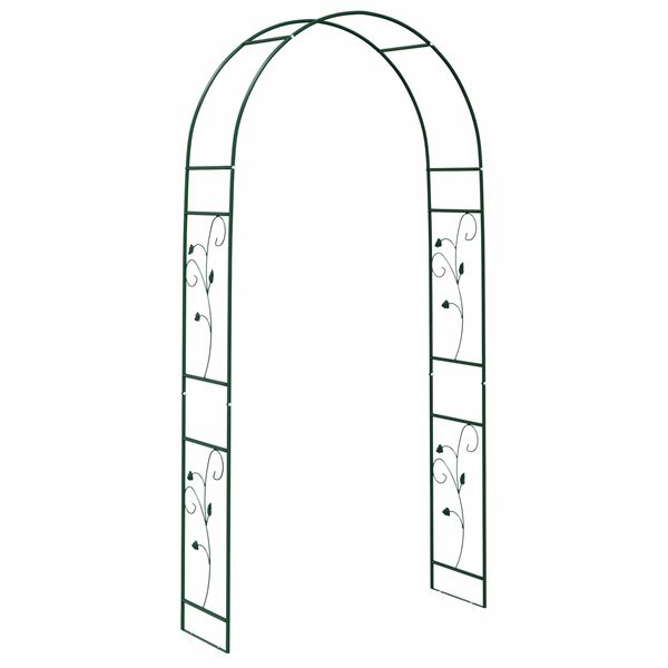 vidaXL Arche de jardin Floral Vert 115 x 37 x 231 cm