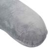 vidaXL Coussin de voyage pour le cou Gris Mousse &agrave; m&eacute;moire de forme