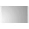 vidaXL Miroir de salle de bain LED Transparent 80 x 50 cm verre tremp&eacute;