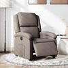 vidaXL Fauteuil inclinable &eacute;lectrique Taupe Tissu