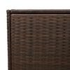 vidaXL Bo&icirc;te de rangement de jardin marron 283L r&eacute;sine tress&eacute;e