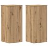 vidaXL Supports pour plantes 2 pcs ch&ecirc;ne artisanal bois d'ing&eacute;nierie