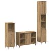vidaXL Ensemble de mobilier de salle de bain 3 pc Ch&ecirc;ne artisanal