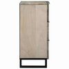 vidaXL Buffet Blanc 60 x 33.5 x 75 cm Bois de manguier massif