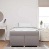 vidaXL Cadre de lit avec matelas Taupe 120 x 190 cm tissu